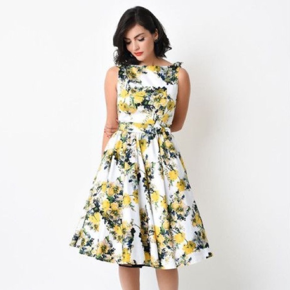 Iconic by Unique Vintage April Swing Floral Dress